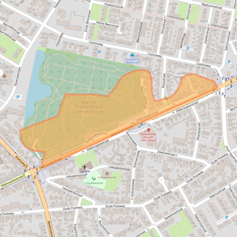 Kaart van postcodegebied 7557GM.