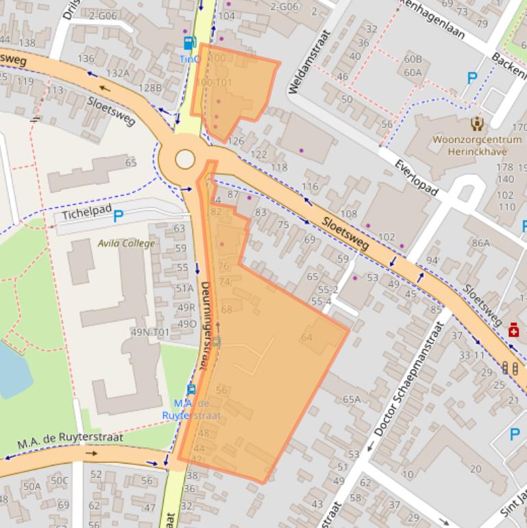 Kaart van postcodegebied 7557HH.