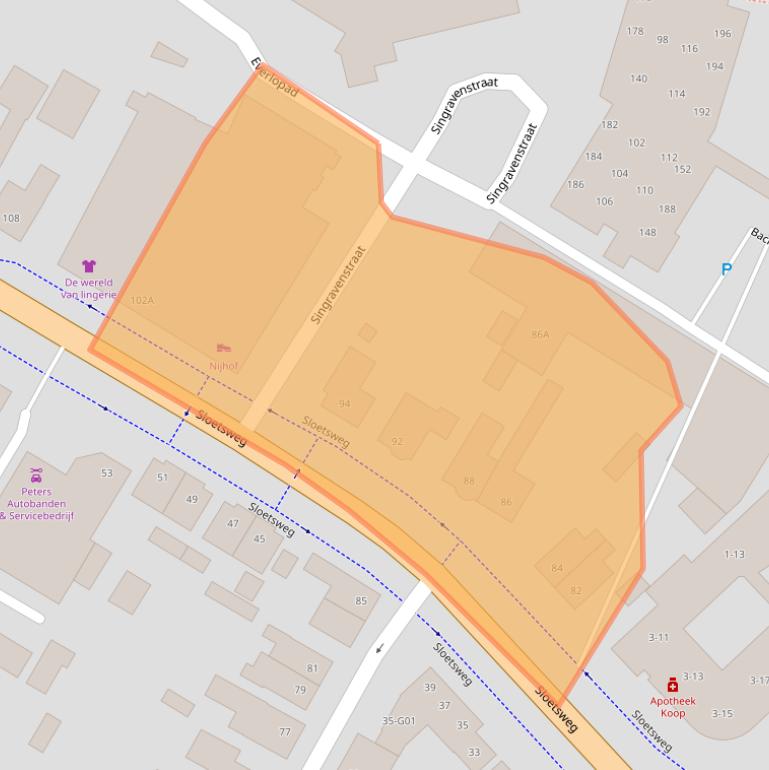 Kaart van postcodegebied 7557HP.