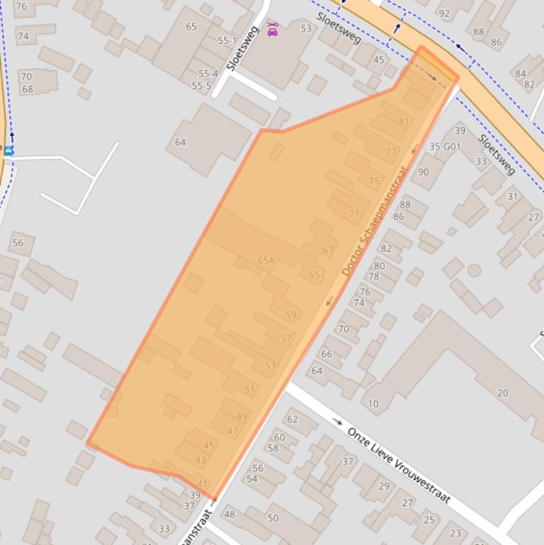 Kaart van postcodegebied 7557JB.