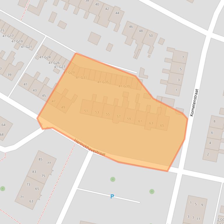 Kaart van postcodegebied 7557JK.