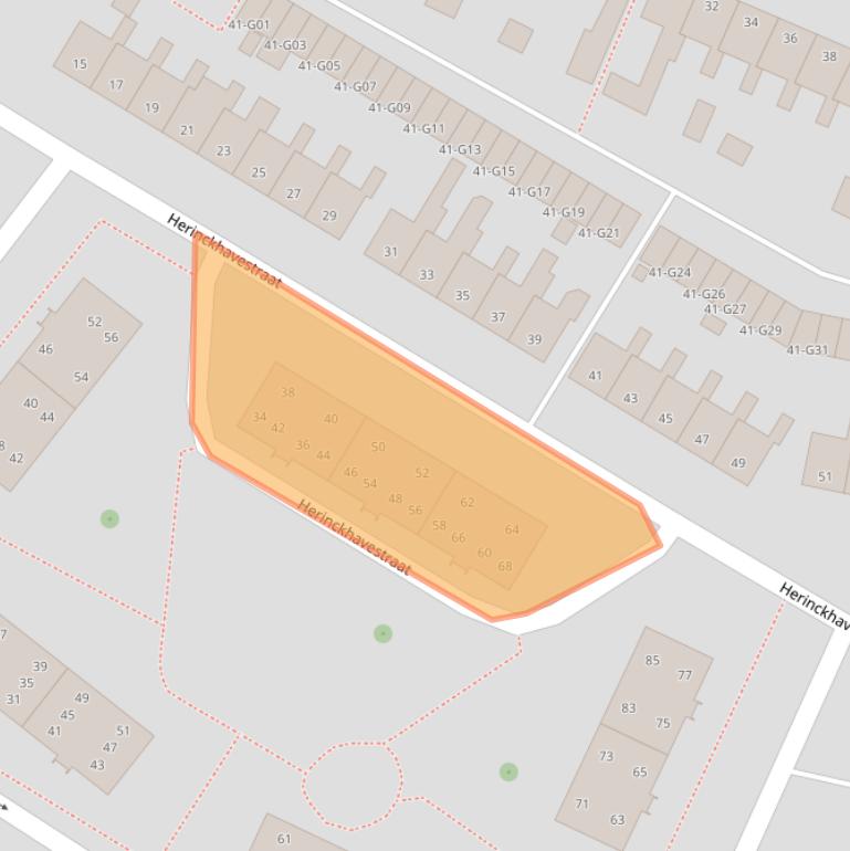 Kaart van postcodegebied 7557JM.