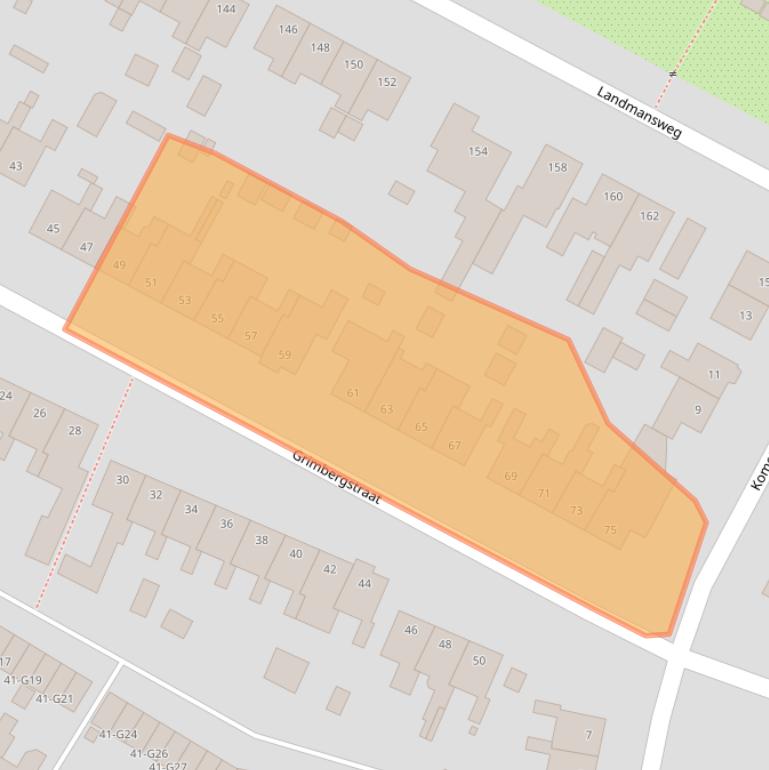 Kaart van postcodegebied 7557JS.