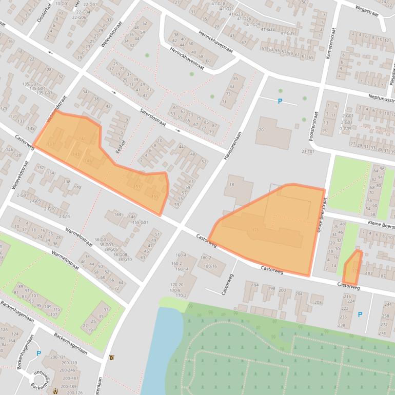 Kaart van postcodegebied 7557KJ.