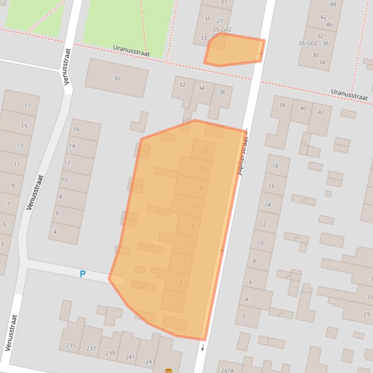 Kaart van postcodegebied 7557LA.