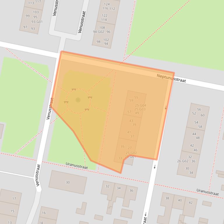 Kaart van postcodegebied 7557LB.
