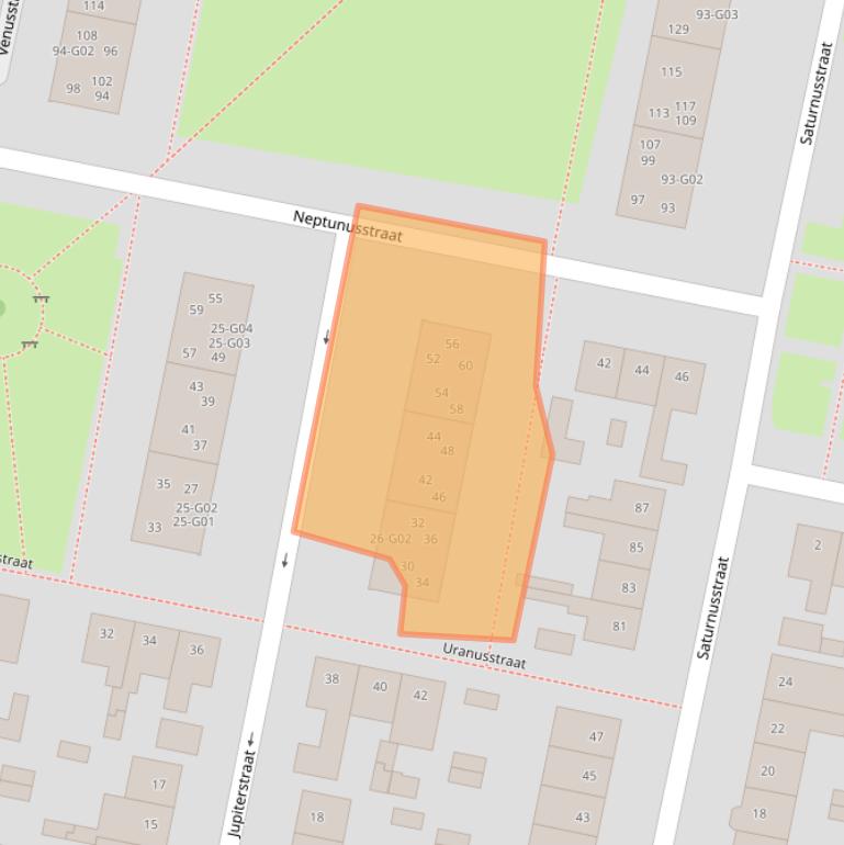 Kaart van postcodegebied 7557LD.