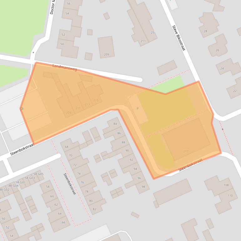 Kaart van postcodegebied 7557LE.