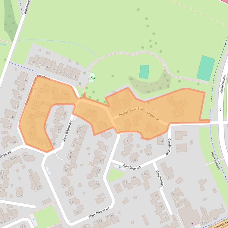 Kaart van postcodegebied 7557LT.