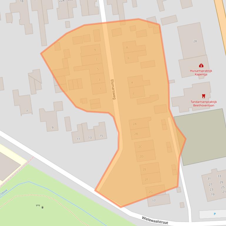 Kaart van postcodegebied 7557PA.