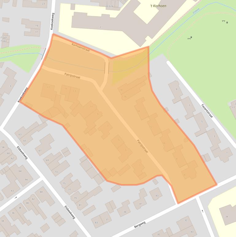 Kaart van postcodegebied 7557PB.