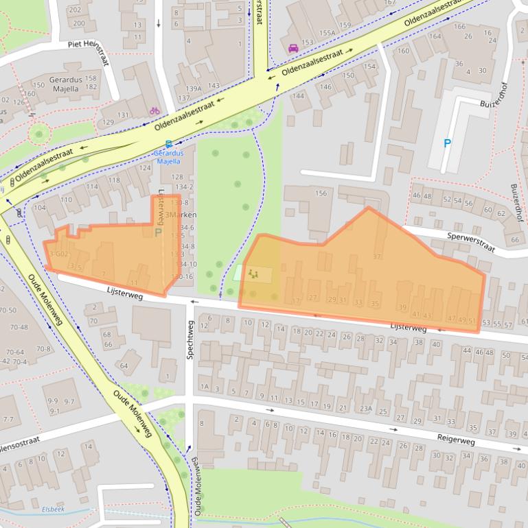 Kaart van postcodegebied 7557PL.