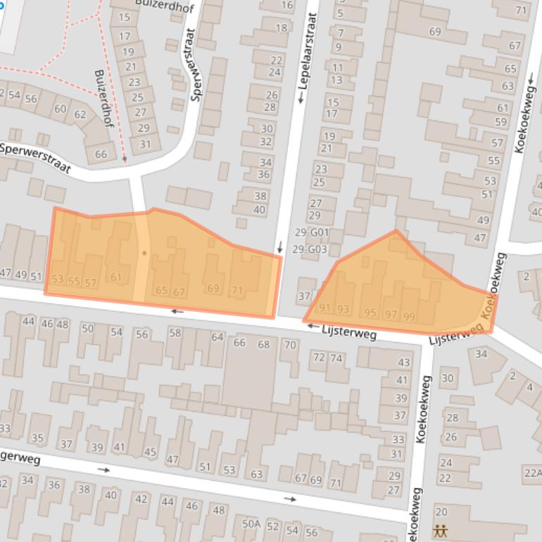 Kaart van postcodegebied 7557PM.