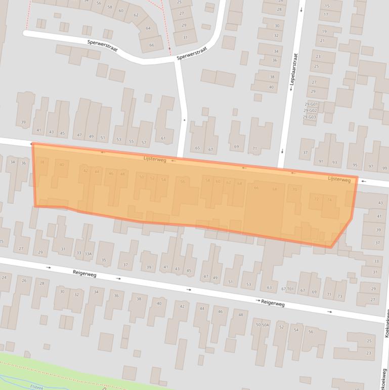 Kaart van postcodegebied 7557PP.