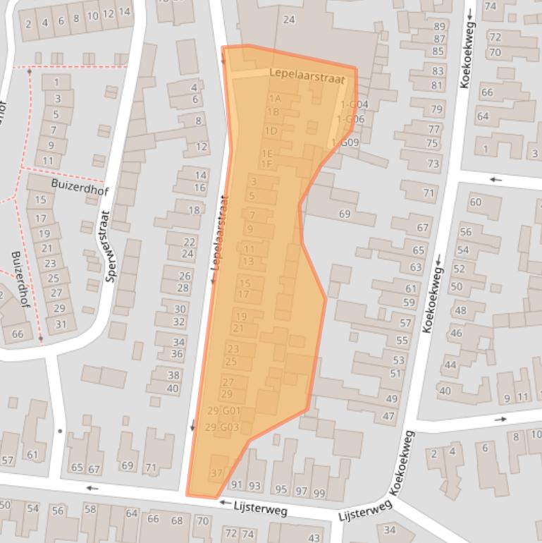 Kaart van postcodegebied 7557PR.