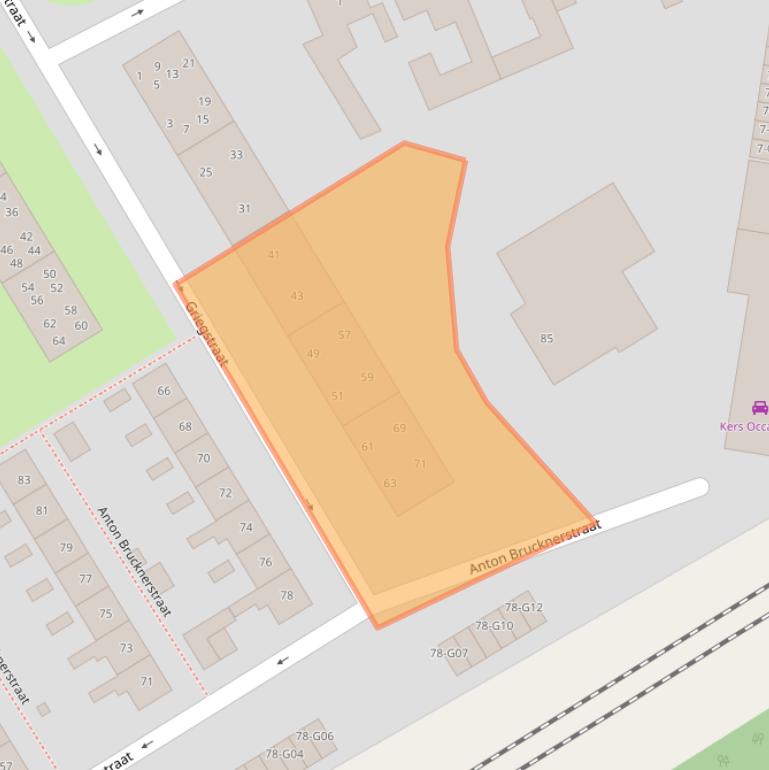 Kaart van postcodegebied 7557RB.