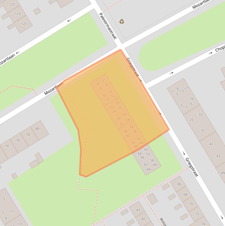 Kaart van postcodegebied 7557RC.