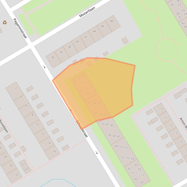 Kaart van postcodegebied 7557RE.