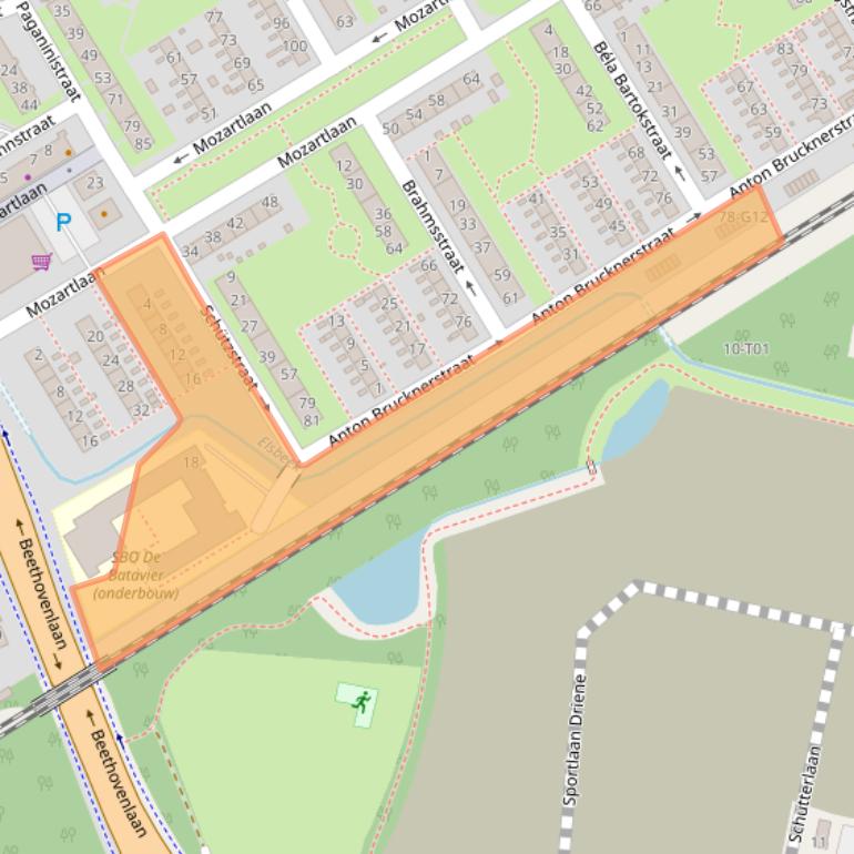 Kaart van postcodegebied 7557RH.