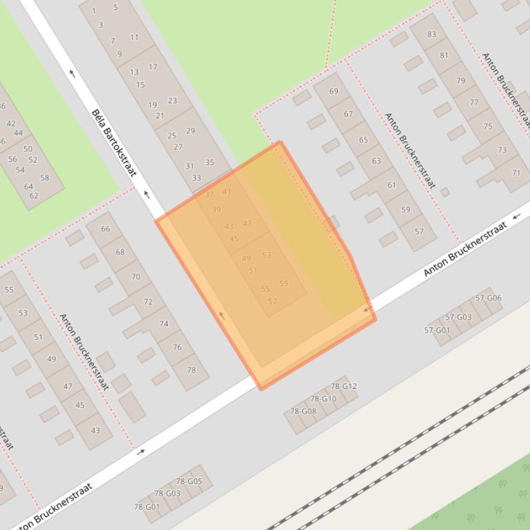 Kaart van postcodegebied 7557RK.