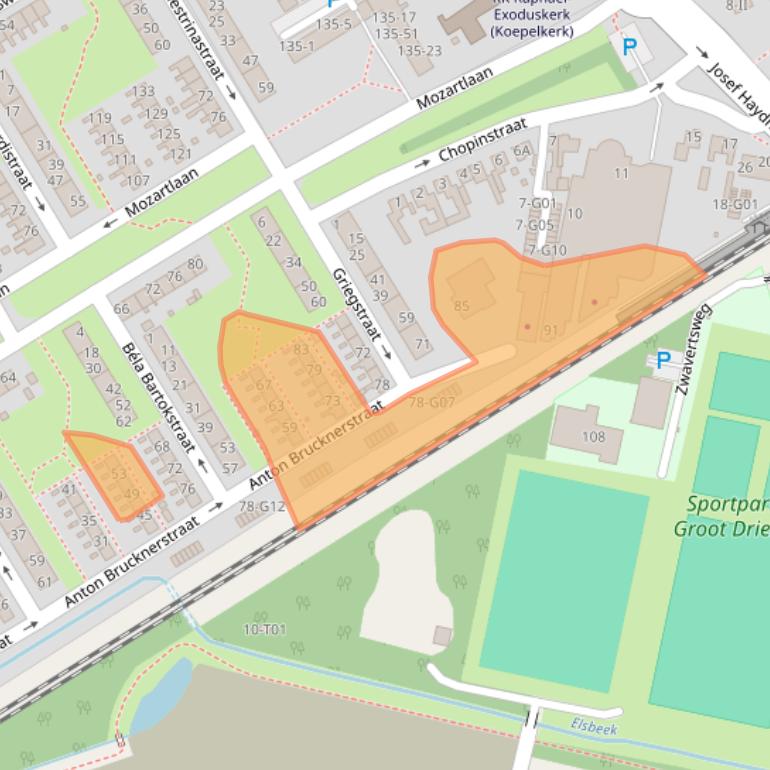 Kaart van postcodegebied 7557RP.