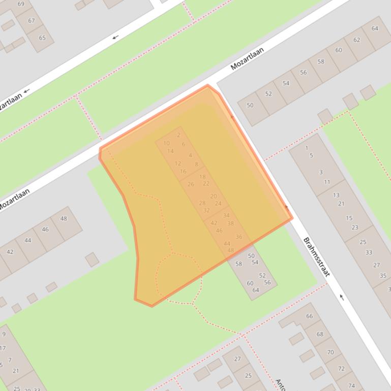 Kaart van postcodegebied 7557RT.