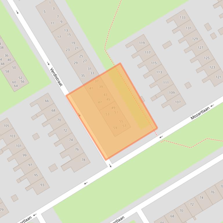 Kaart van postcodegebied 7557SC.