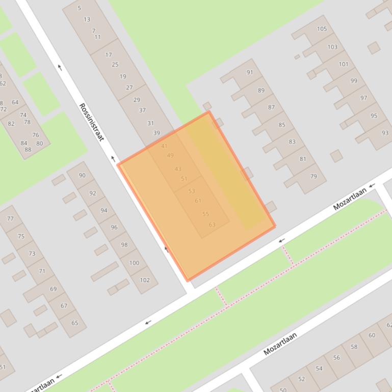 Kaart van postcodegebied 7557SN.