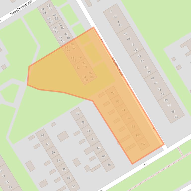 Kaart van postcodegebied 7557SR.