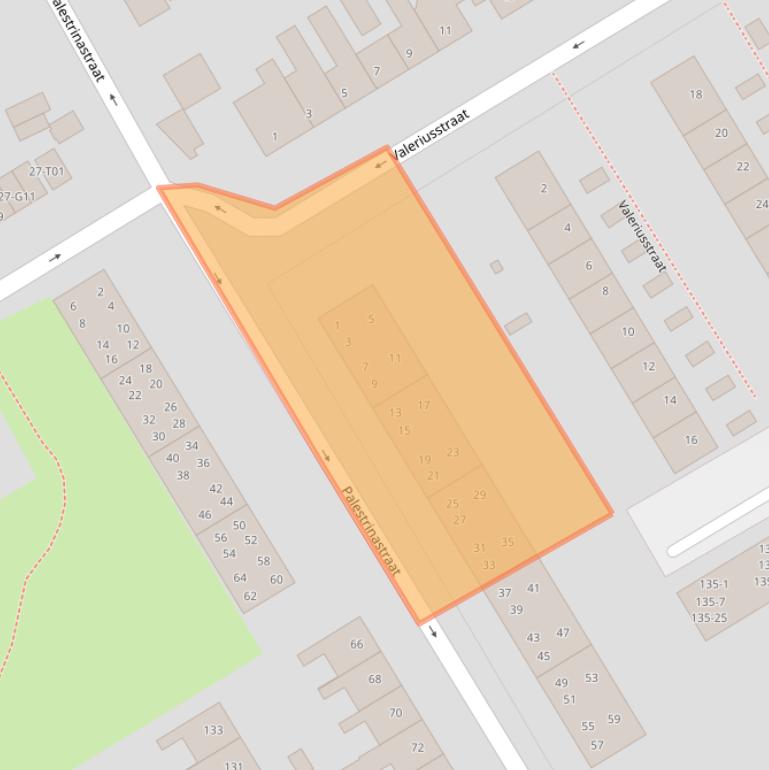 Kaart van postcodegebied 7557ST.