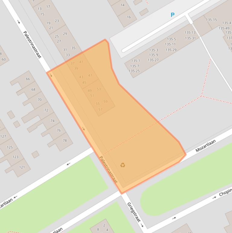 Kaart van postcodegebied 7557SV.