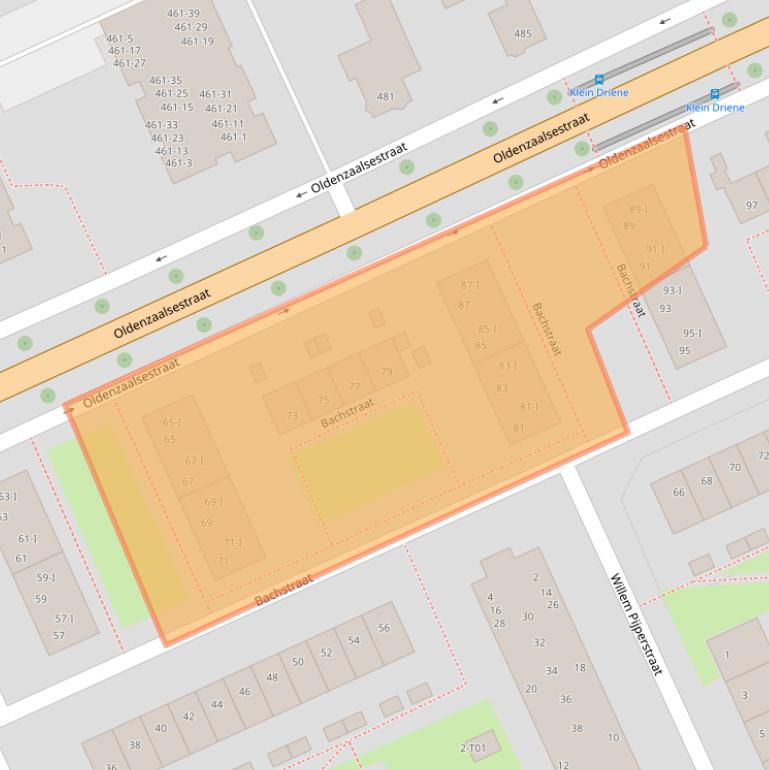 Kaart van postcodegebied 7557VN.