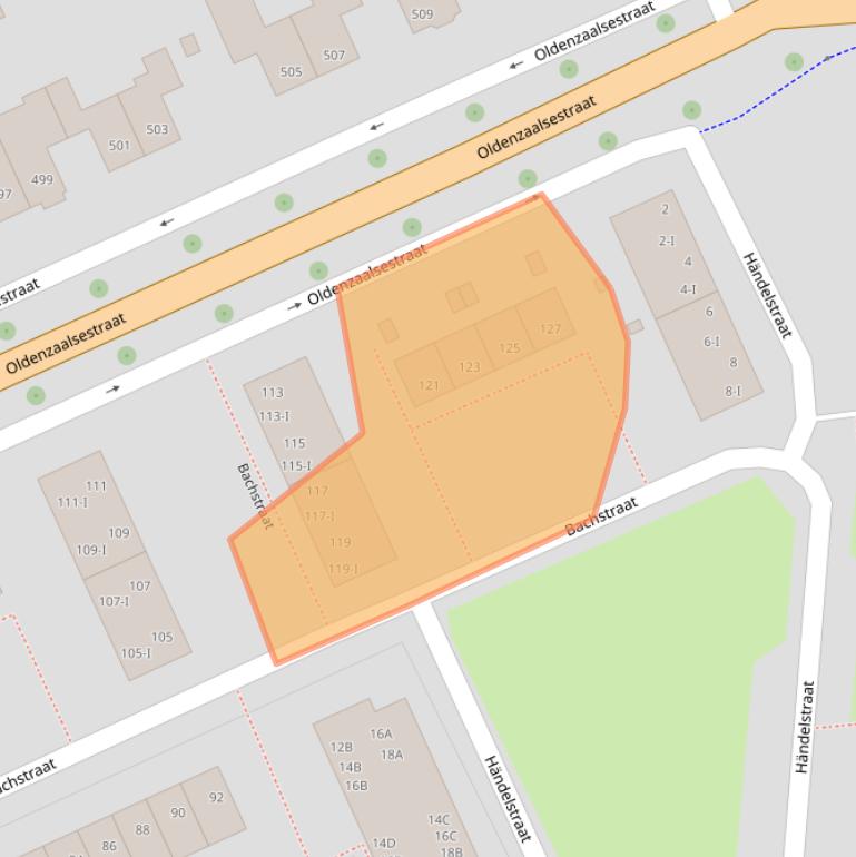 Kaart van postcodegebied 7557VR.