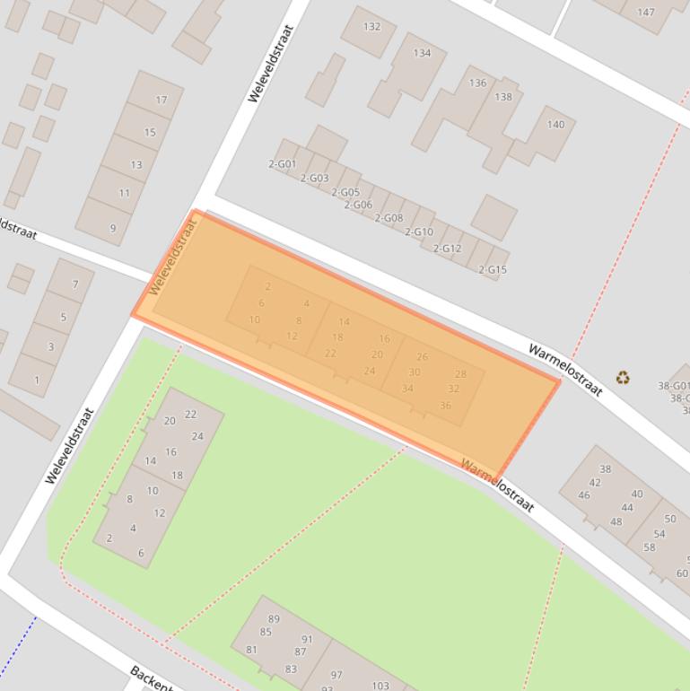 Kaart van postcodegebied 7557WB.