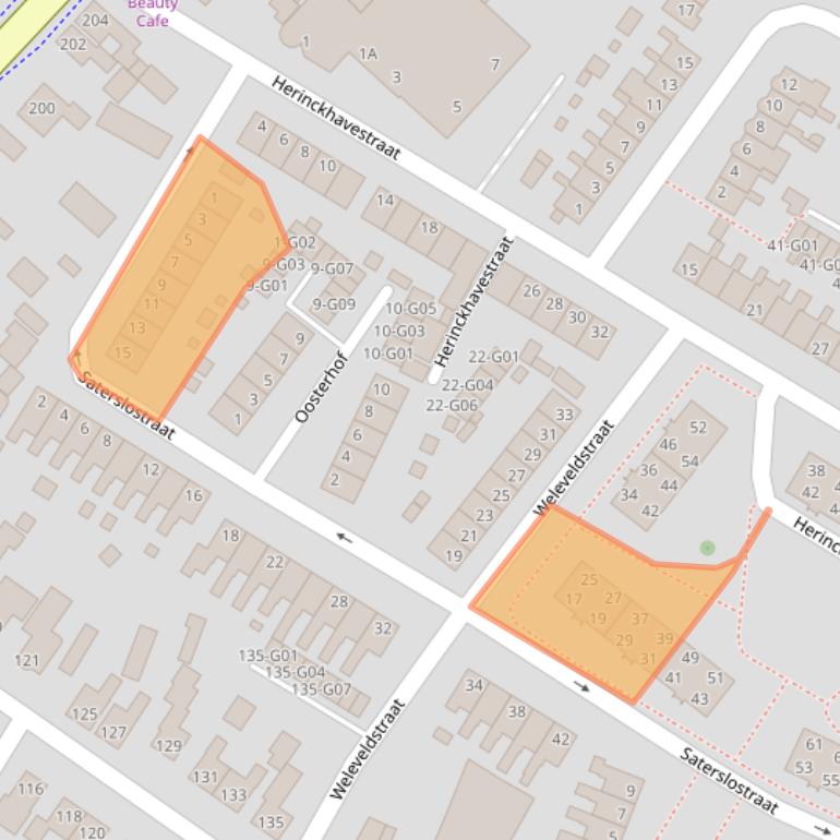 Kaart van postcodegebied 7557WD.