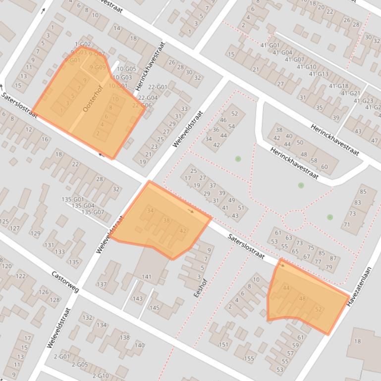 Kaart van postcodegebied 7557WH.