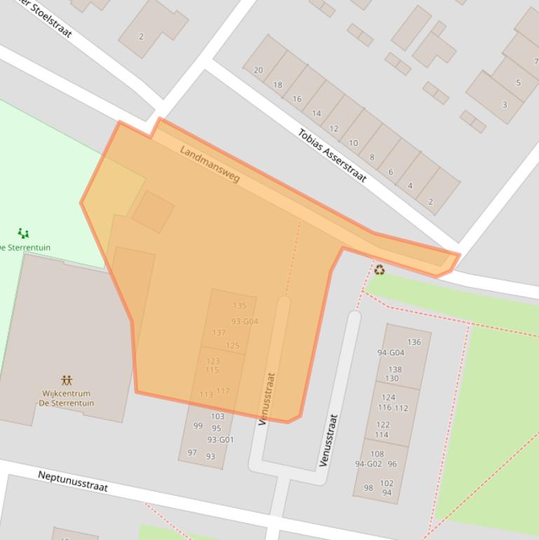 Kaart van postcodegebied 7557WS.