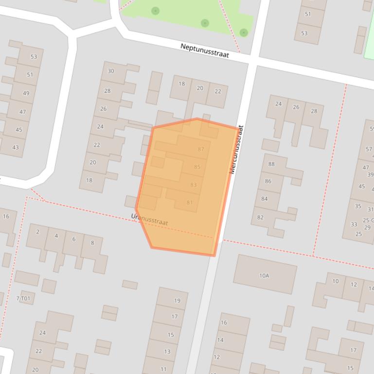 Kaart van postcodegebied 7557XB.