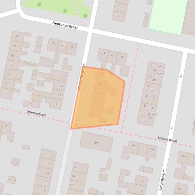 Kaart van postcodegebied 7557XE.