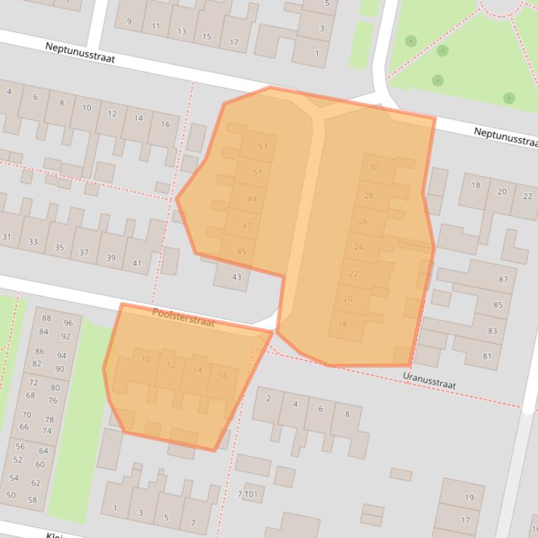 Kaart van postcodegebied 7557XP.