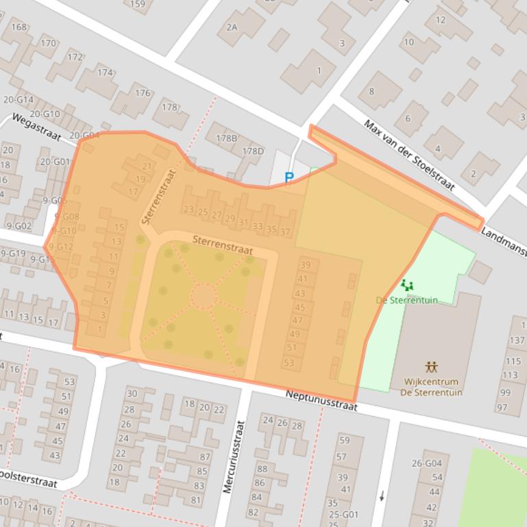 Kaart van postcodegebied 7557XR.