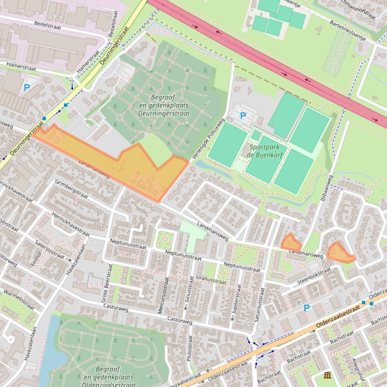 Kaart van postcodegebied 7557ZA.