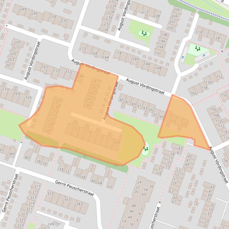 Kaart van postcodegebied 7558AC.