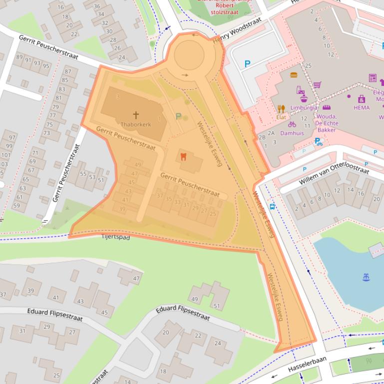 Kaart van postcodegebied 7558BA.