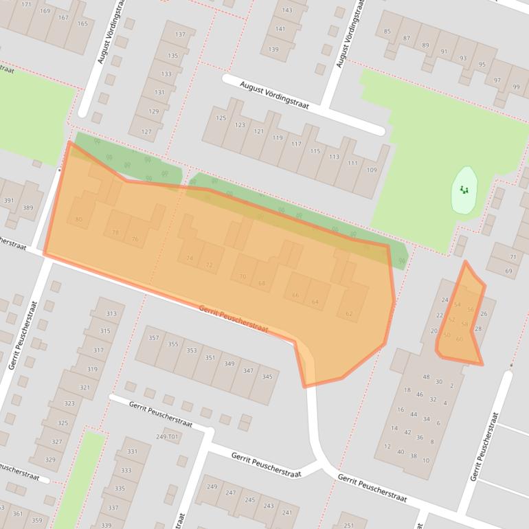 Kaart van postcodegebied 7558BM.