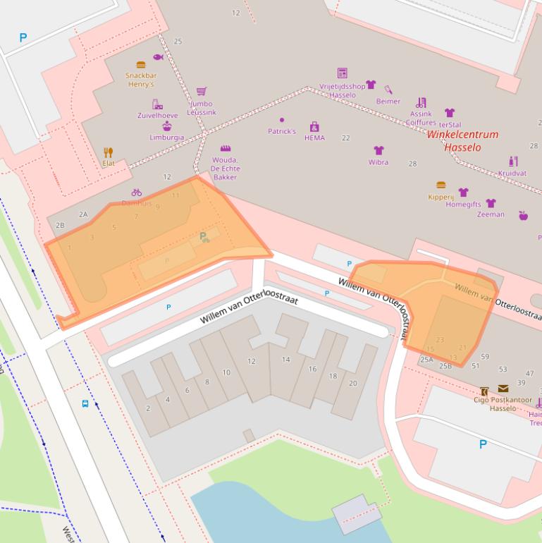 Kaart van postcodegebied 7558BW.