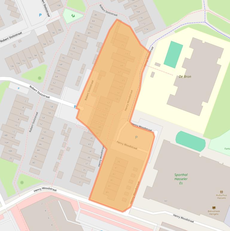 Kaart van postcodegebied 7558CN.