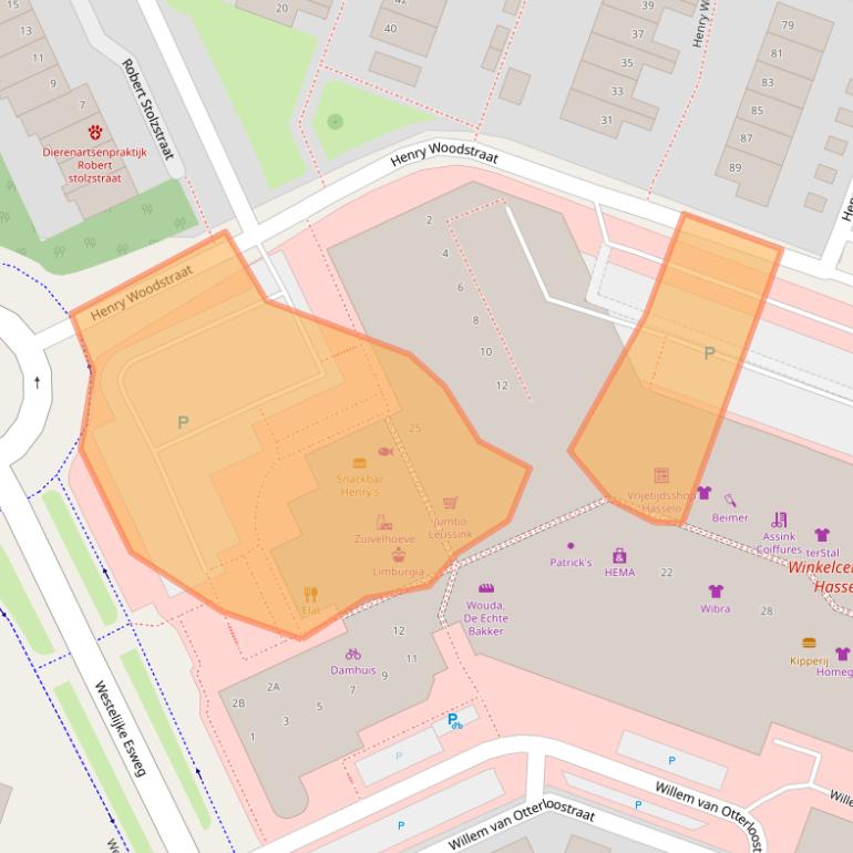 Kaart van postcodegebied 7558CW.