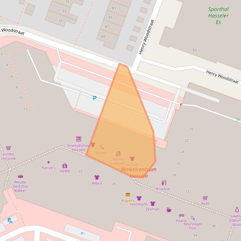 Kaart van postcodegebied 7558CX.