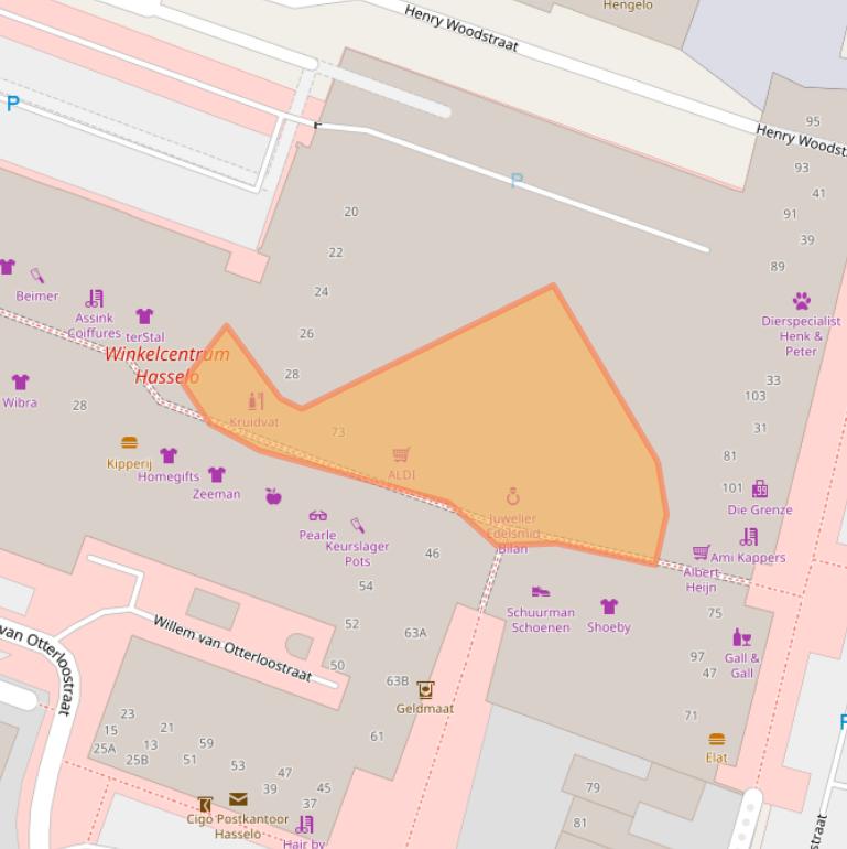 Kaart van postcodegebied 7558CZ.